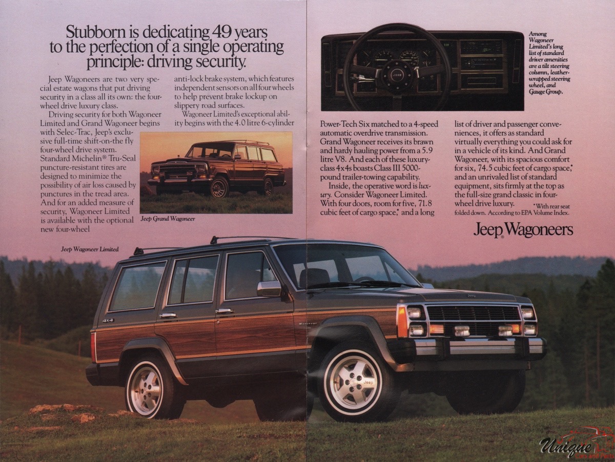 1989 Jeep Brochure Page 3